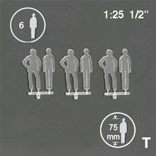 Lade das Bild in den Galerie-Viewer, SILHOUETTE FIGURES, M=1:25 CLEAR / 1:25 / H = 75 MM
